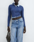 Women's Wide leg Jeans With Decorative Seams