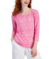 Women's Jacquard-Print Knit Top, Created for Macy's