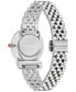 Фото #3 товара Salvatore Women's Gancini Swiss Silver-Tone Stainless Steel Bracelet Watch 28mm