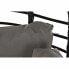 Garden sofa DKD Home Decor Black Beige synthetic rattan Steel (130 x 68 x 146 cm) (130 x 68 x 146 cm)