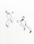 Фото #2 товара ASOS DESIGN stud earrings with bow design silver tone