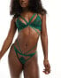 Фото #4 товара ASOS DESIGN Sammi strappy cut-out brief in dark green