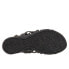 Фото #7 товара Softwalk Tula S2009-001 Womens Black Leather Strap Sandals Shoes 6
