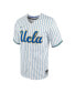 Фото #3 товара Men's White, Blue UCLA Bruins Pinstripe Replica Full-Button Baseball Jersey