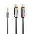Фото #7 товара Lindy 3m 3.5mm to Phono Audio Cable - Cromo Line - 3.5mm - Male - 2 x RCA - Male - 3 m - Anthracite
