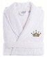ფოტო #1 პროდუქტის Embroidered with Cheetah Crown Terry Bath Robe