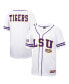 Фото #1 товара Men's White, Purple LSU Tigers Free Spirited Baseball Jersey