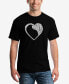 ფოტო #1 პროდუქტის Men's Dog Heart Printed Word Art T-shirt