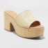 Фото #1 товара Women's Ricky Platform Heels - A New Day Beige 7W