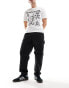 Фото #1 товара PS Paul Smith stripe zebra embroid tapered cotton cargos in black