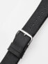 Ремешок для часов Perigaum Textile-leather-strap 28 Black Silver.