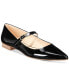 ფოტო #1 პროდუქტის Women's Kyra Luxurious Slip-on Mary Jane Pointed Toe Flats
