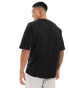 New Era LA logo t-shirt in black