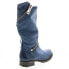 Фото #15 товара A.S.98 Siggs 259373-102 Womens Blue Leather Zipper Mid Calf Boots