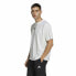 Men’s Short Sleeve T-Shirt Adidas Essentials Brandlove White