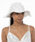 Фото #3 товара Women's Rhinestone Bow Panama Hat