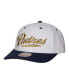 Фото #3 товара Men's White San Diego Padres Cooperstown Collection Pro Crown Snapback Hat