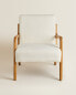 Фото #4 товара Wood and linen children’s armchair