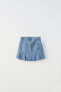 Фото #3 товара Джинсовая юбка в утилитарном стиле со складками ZARA