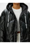 Фото #25 товара Парка Koton Inflatable Glossy Zip Hoodie Lace-up