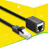 Фото #3 товара Przedłużacz do kabla skrętki FTP Ethernet RJ45 Cat 6 1000 Mbps 3m czarny