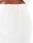 Фото #5 товара 4th & Reckless Petite exclusive linen look maxi seam detail skirt co-ord in white