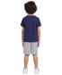 ფოტო #2 პროდუქტის Little Boys Logo Graphic T-Shirt & Shorts, 2 Piece Set