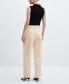 ფოტო #3 პროდუქტის Women's Pleated Suit Pants