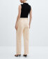 ფოტო #3 პროდუქტის Women's Pleated Suit Pants