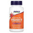 Фото #1 товара Витамин NOW Vegetarian Dry Vitamin D, 1,000 IU, 120 вегетарианских капсул