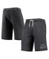 Фото #1 товара Men's Heathered Black Michigan State Spartans Victory Lounge Shorts