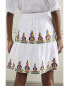 Фото #2 товара Boden Embroidered Linen Mini Skirt Women's White 14