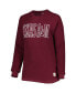 Фото #3 товара Women's Maroon Texas A&M Aggies Surf Southlawn Waffle-Knit Thermal Tri-Blend Long Sleeve T-shirt