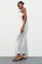 Фото #8 товара Платье миди в бельевом стиле ZARA
