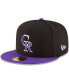 Фото #5 товара Men's Colorado Rockies Authentic Collection On Field 59FIFTY Structured Cap