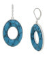 ფოტო #1 პროდუქტის Semi-Precious Turquoise Drop Earrings