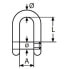 Фото #2 товара EUROMARINE Hexagonal Head Pin Straight Shackle