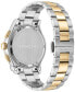 ფოტო #3 პროდუქტის Salvatore Men's 1927 Swiss Chronograph Two-Tone Stainless Steel Bracelet Watch 42mm