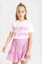 Kız Çocuk T-shirt B5094a8/wt34 Whıte