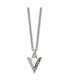 Фото #1 товара Brushed Arrowhead Pendant Cable Chain Necklace