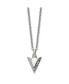 Brushed Arrowhead Pendant Cable Chain Necklace