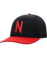 Men's Black, Scarlet Nebraska Huskers Two-Tone Reflex Hybrid Tech Flex Hat