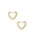 Фото #1 товара Small Cubic Zirconia Heart Hoops