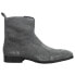 Фото #1 товара Dingo Brooks Embroidered Round Toe Cowboy Booties Mens Grey Casual Boots DI211-D