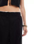 Фото #4 товара Mango linen waistband detail co-ord shorts in black