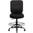 Hercules Series Big & Tall 400 Lb. Rated Black Leather Drafting Chair