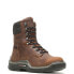 Фото #4 товара Wolverine Raider Durashocks WP 8" Mens Brown Wide Leather Work Boots