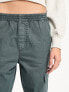 ASOS DESIGN Tall washed cargo trouser with cuff hem in petrol blue