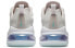 Nike Air Max 270 React 低帮 跑步鞋 女款 白蓝紫 / Кроссовки Nike Air Max 270 React CK6929-100