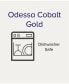 Odessa Cobalt Gold Oval Platter, 14"